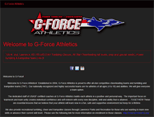 Tablet Screenshot of g-forceathletics.com